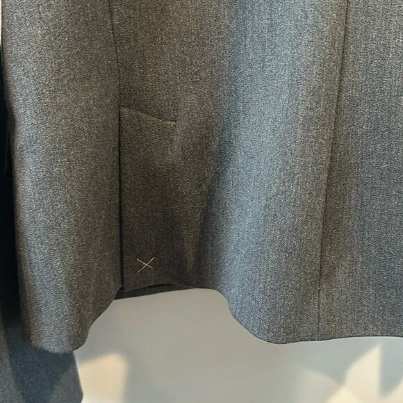 Express Studio Stretch size 14 Charcoal Gray One Button Blazer Jacket NWOT - Picture 12 of 13